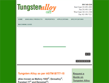Tablet Screenshot of heavy-metal-tungsten-alloy.com